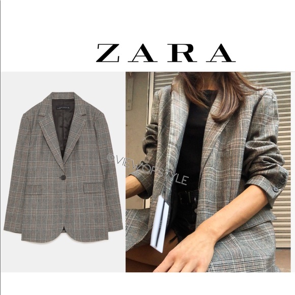 Zara plaid single button blazer 🍂 - Picture 5 of 16